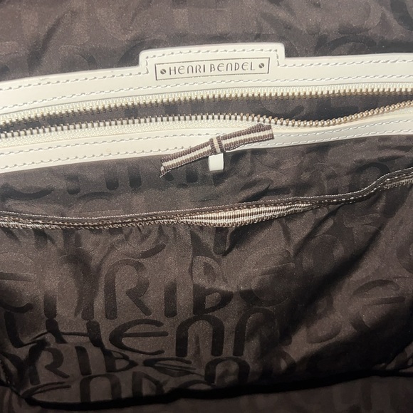 Henry Bendel Large Black Leather Tote Bag - Picture 3 of 5